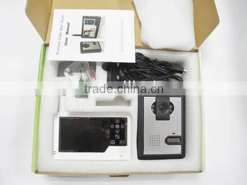 Wireless 3.5 Inch Color Display Multi Apartments Video Intercom System