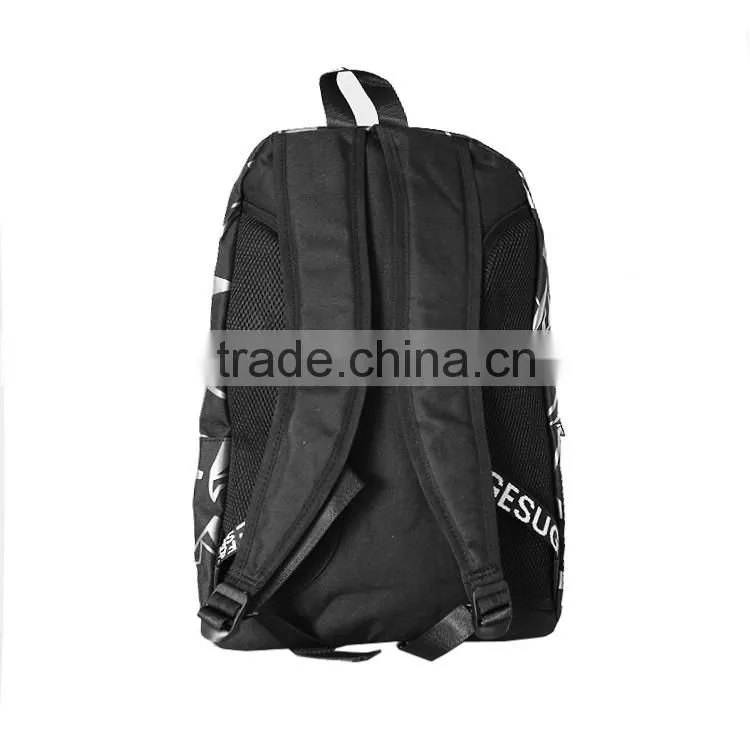 nylon printing quilted laptop bags school backpack for teenage