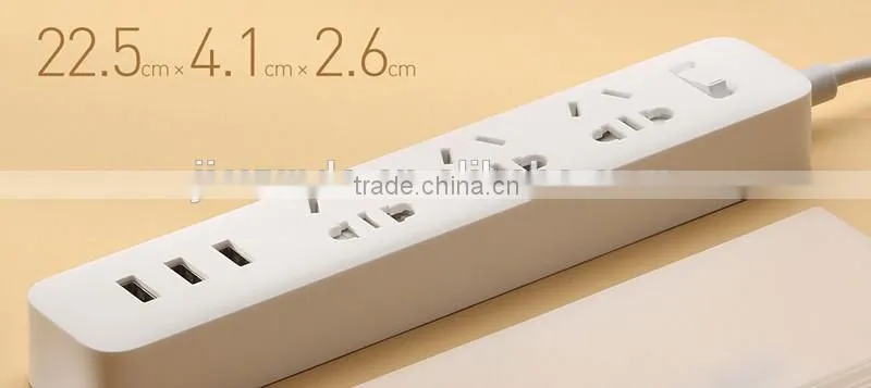 Original Xiaomi Powerstrip Outlet Socket 3 USB Standard Extension Socket Plug for Xiao mi patch board power strip