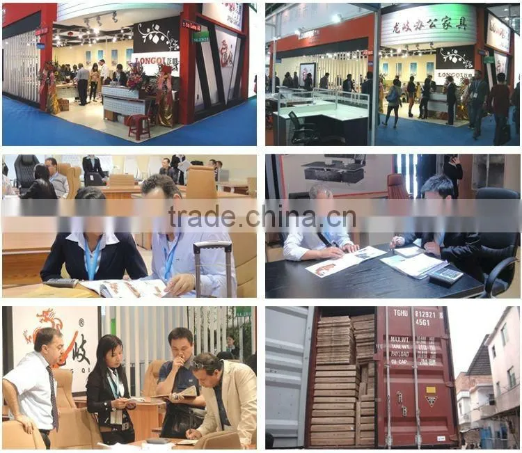 two people seat half glass new design office partition P35