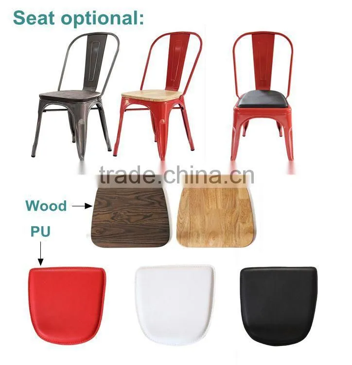 wholesale colors metal dining chairs for sale