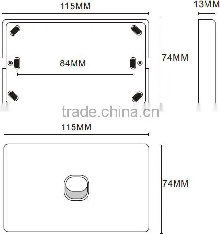 K Series Vertical 6 Gang Loaded Switch