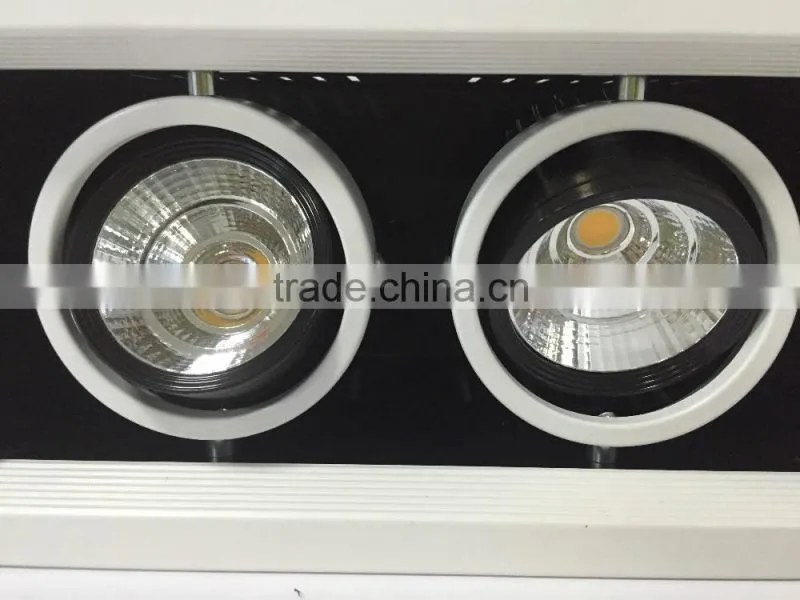 2X5W Square recessed grille light ceiling light 10w ceilling for hotel