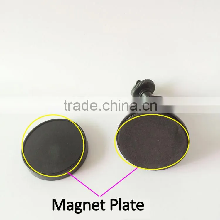 Magnetic Adhesive Car Mount Holder with different ball head for dvr camera flashlight