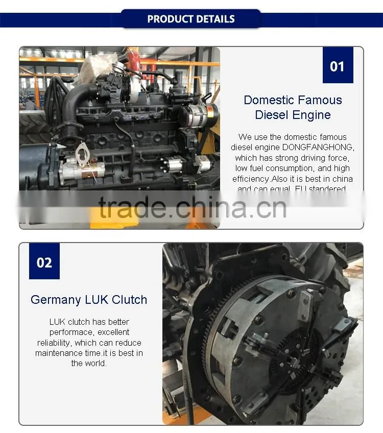 Multifunction 4x4 Tractor 1254 125HP cheap tractor machine price list