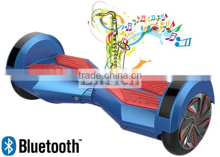 self balancing electric scooter with led light and buetooth speaker
