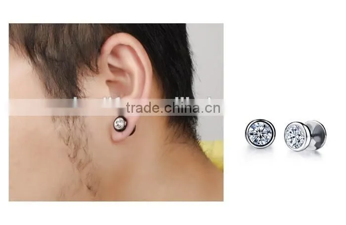 2016 fashion design crystal earring simple stud