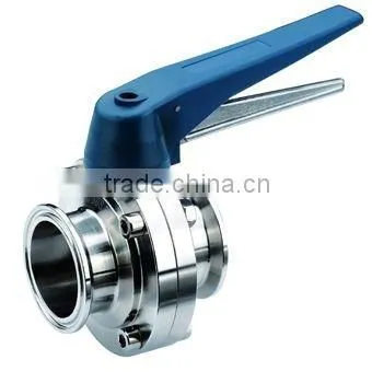 OEM Precision Sanitary Stainless Steel Pneumatic Actuator Butterfly Valve Dn10-200
