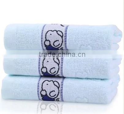 pure cotton plain color jacquard face towel embroidery towel wholesale