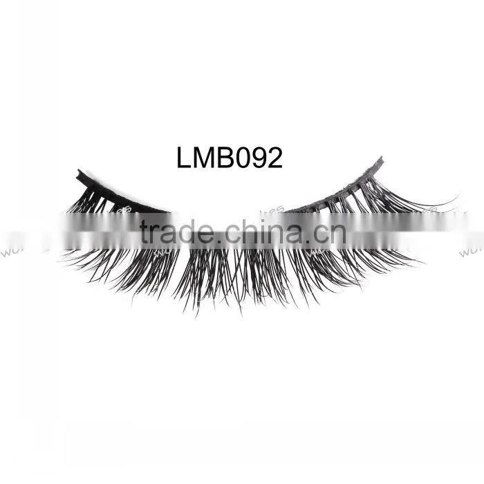 siberian mink fur strip eyelash with custom packaging permanent false eyelashes