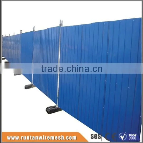 Construction Sites Colorbond Solid Steel Temporary event hoarding fence