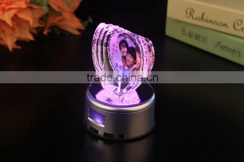 hot sale heart shape crystal gift crystal craft