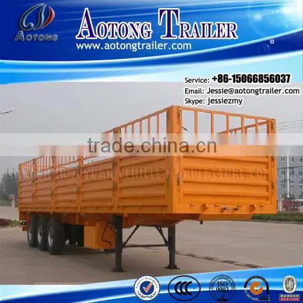 semi livestock trailers fence semi trailer cheap price China manufacturer horse trailer