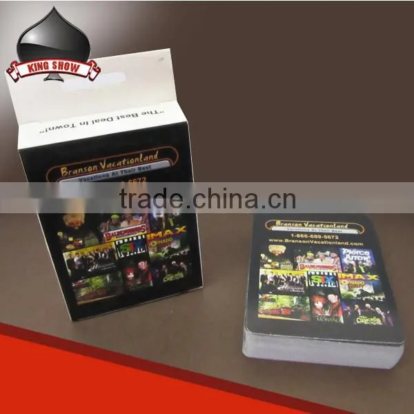 Paper plastic custom plastic coated playing cards for wholesale