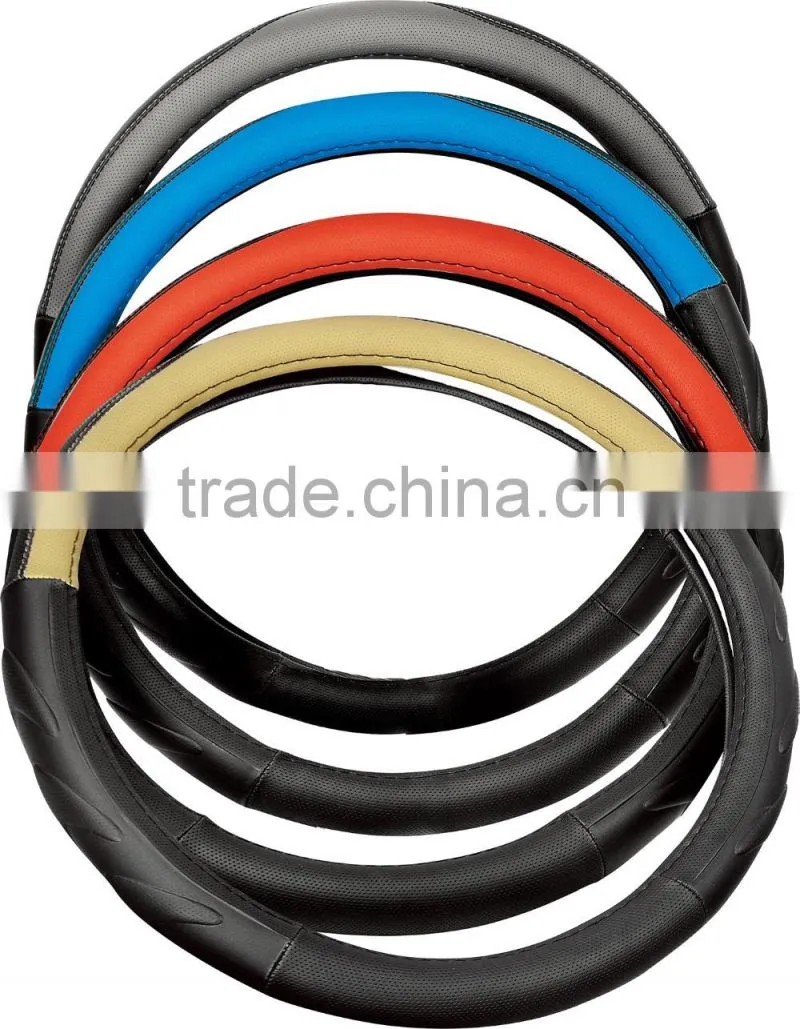 Special design PVC material Sport car steeirng wheel cover