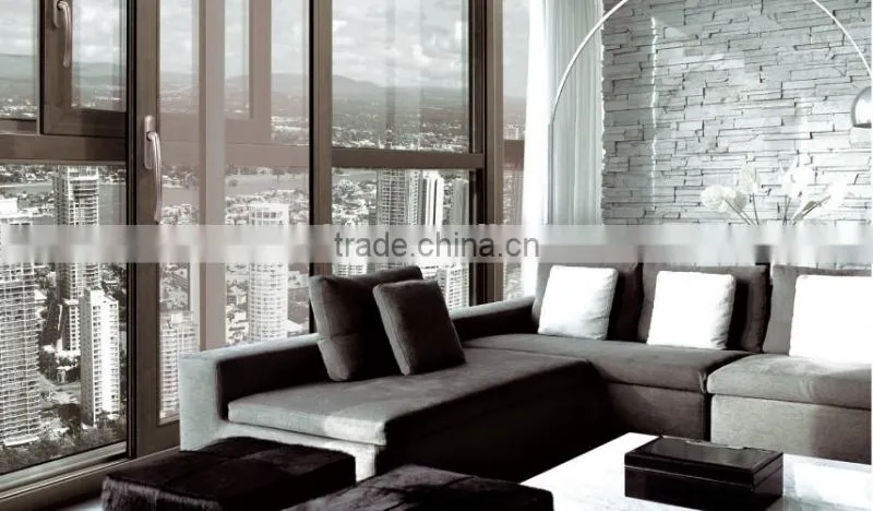 Costom made commerical windows aluminum double hung awning window
