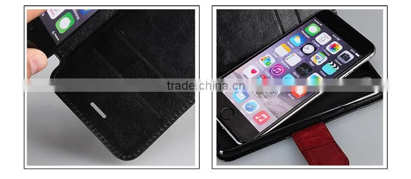 mobile phone leather case for apple iphone 6