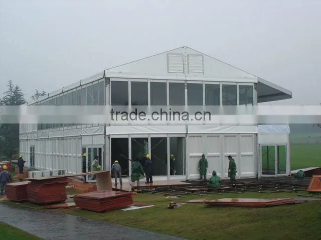 double deck event tent for public food party