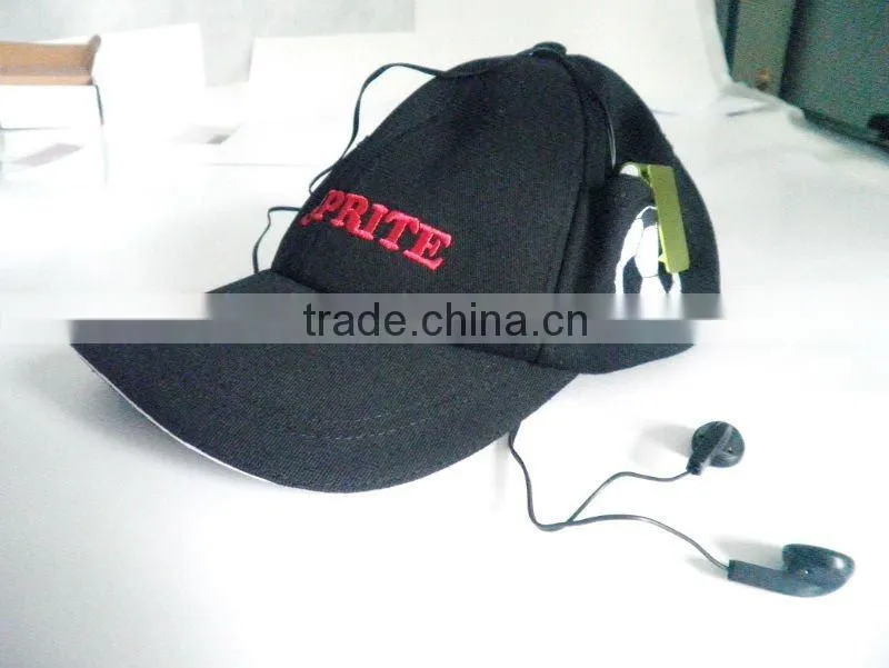 Cheapest Radio cap,FM cap, baseball cap with radio
