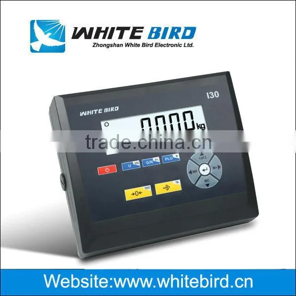 Weighing indicator,I30, RS232C ABS housing, High backlight display, with an adapter, 6000 divisions