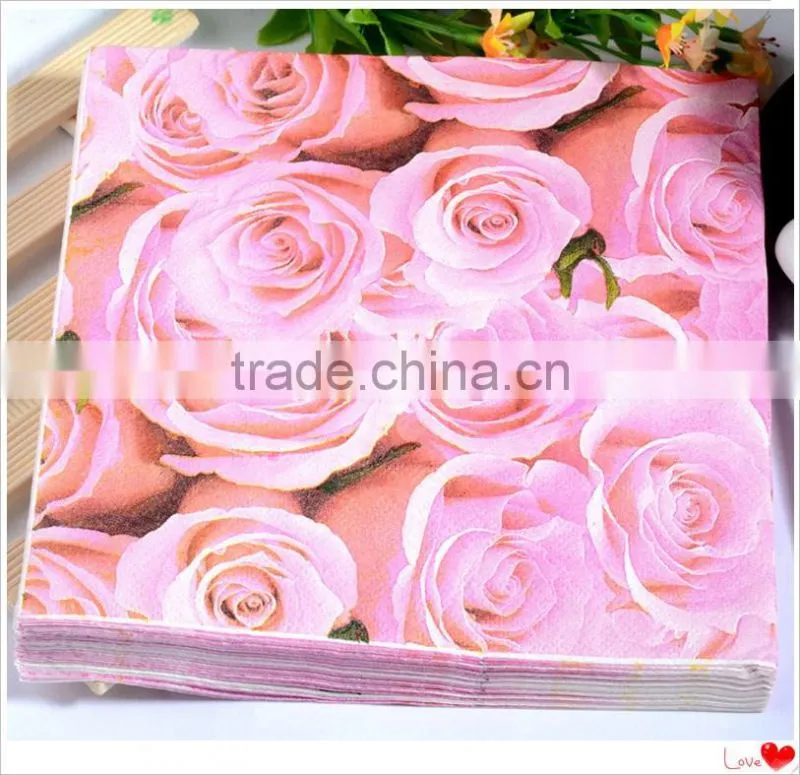 white dinner paper napkin/Promotional Logo Printed Napkin Paper