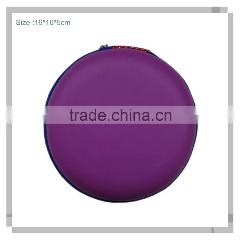 custom fashionable round-shape eva earphone case