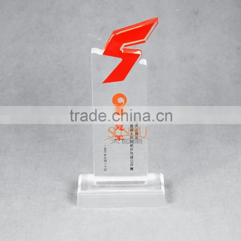 2016 Most Popular Products Transparency Acrylic Trophy