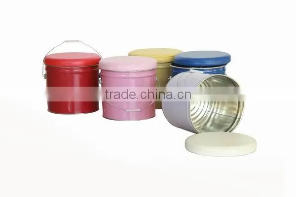 Custom made High Quality storage metal ottoman stool