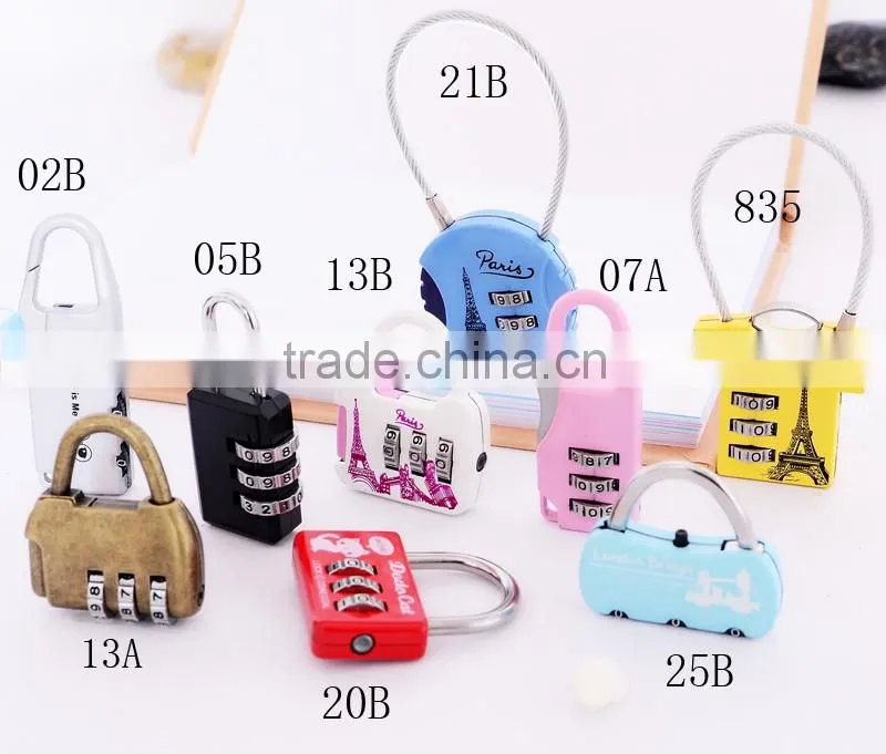 FACTORY SALE!! 2016 popular Colorful cute pig zinc lock