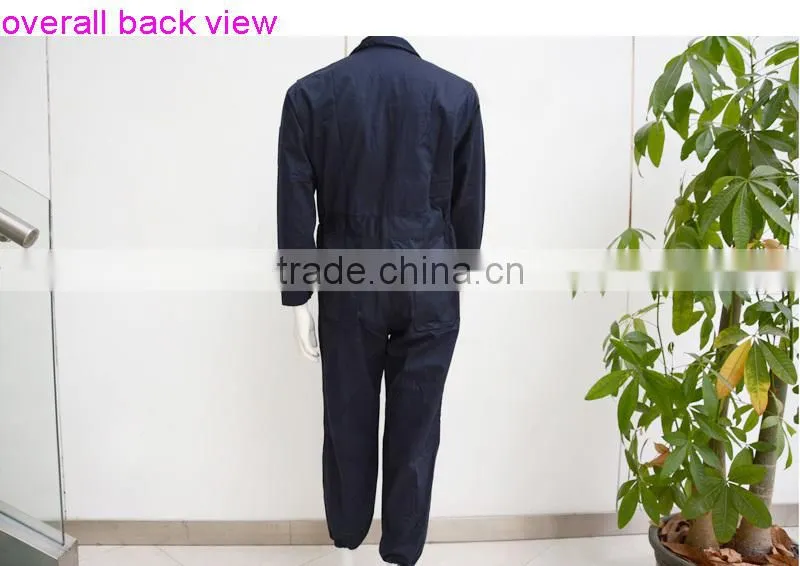 Polyester & 35% Cotton 220gsm Fabric Twill Industrial Fireproof Safety Uniforms Workwear for Mechanic Mens