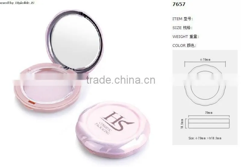Fashion empty compact powder container