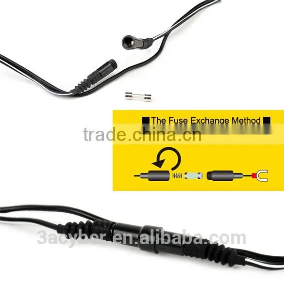 New 2.1A Waterproof Motorcycle Car Charger USB Cigarette Lighter Power Adapter