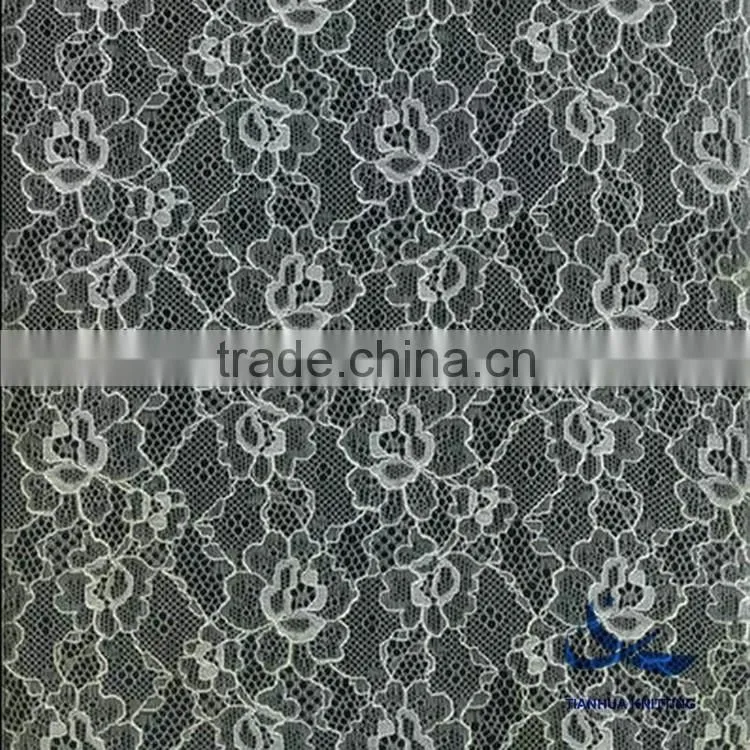 100% nylon lace fabric without elasticity high quality laces whosale 8867