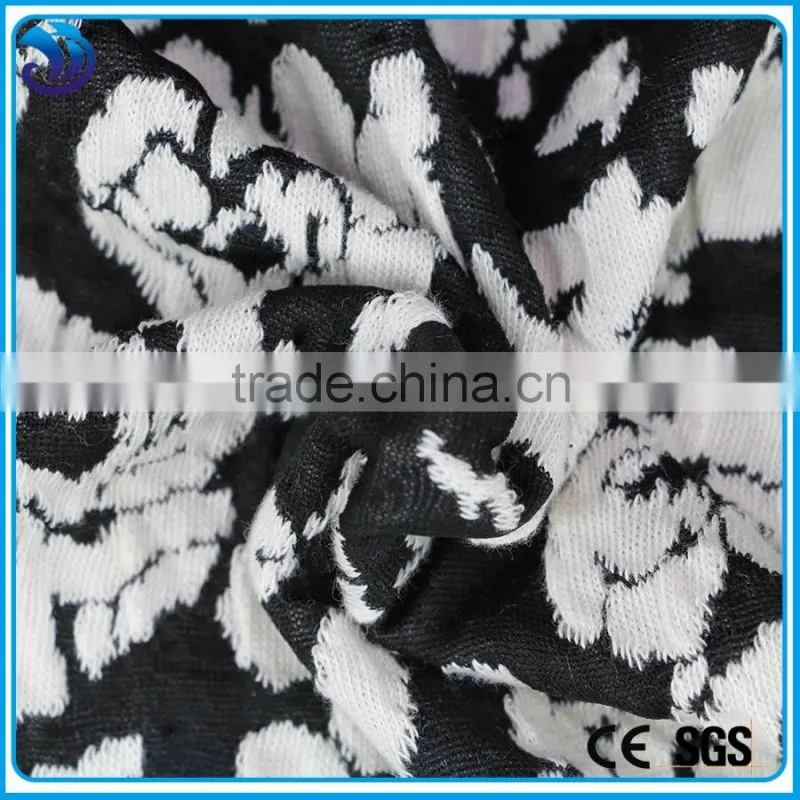 High Quality Solid Knit cotton Polyester Spandex Stretch Fabric Wholesale for Garment