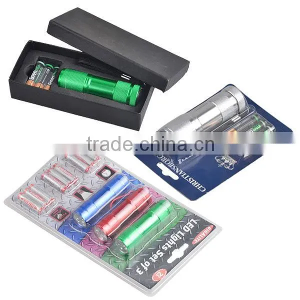 Best 9 LED Mini Aluminum Flashlight Torch for Promotion