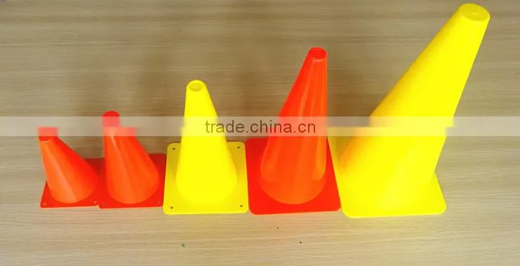 50cm plastic soccer cone with hole sports training cones
