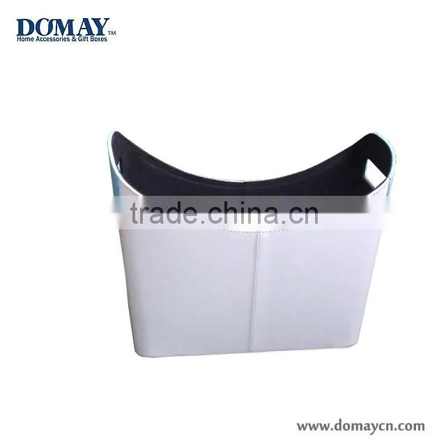 faux leather storage basket/ PU/CANVAS tote box