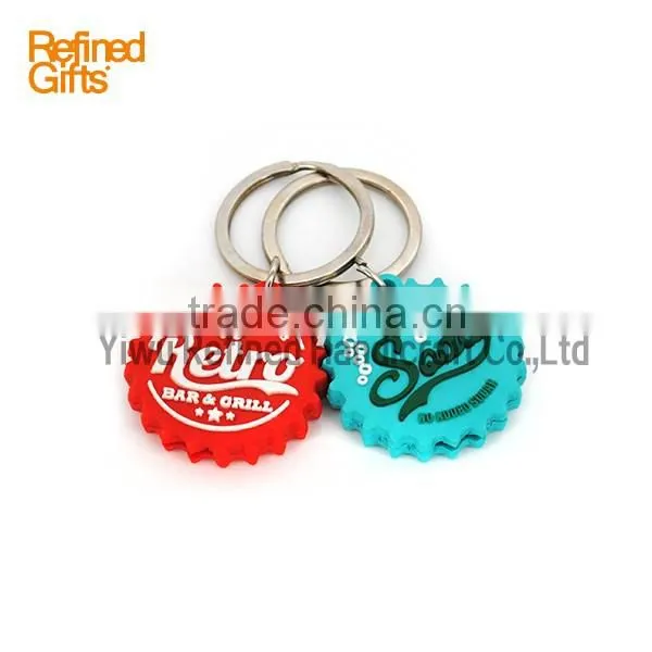 Creative red Blue shell keychain Personalized pvc rubber sun Capsule Keychain