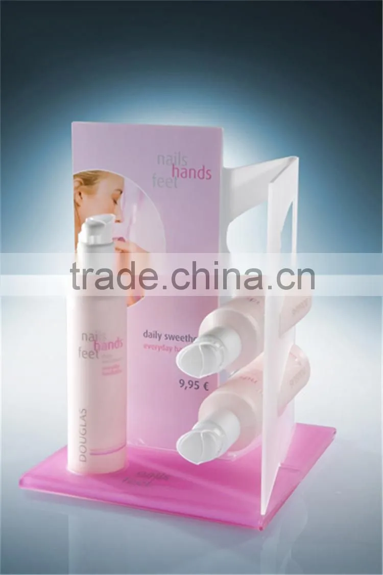 Daily consumer products display rack, daily use product cabinet, bottles stand acrylic