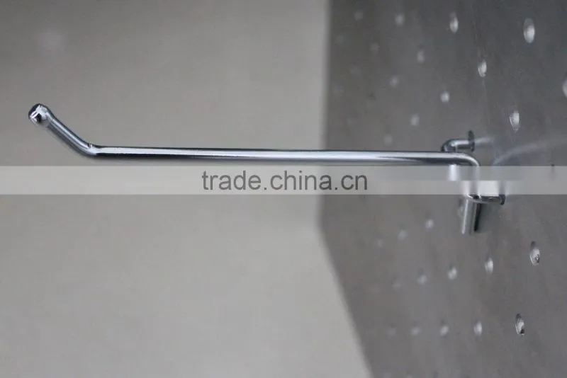 Supermarket display perforated metal hook