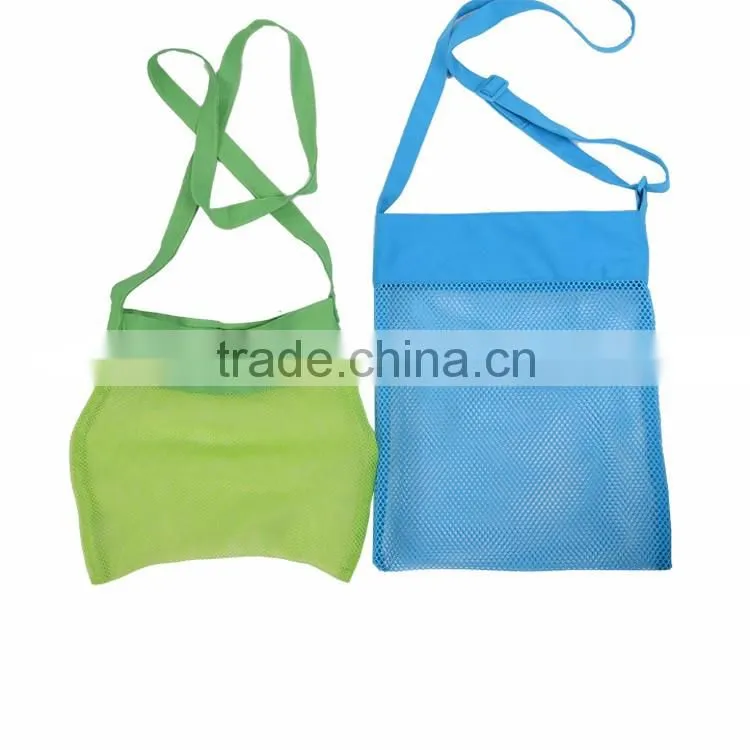Customized mesh shell tote beach seashell tote bag