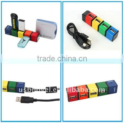 4 port usb hub with av adapter
