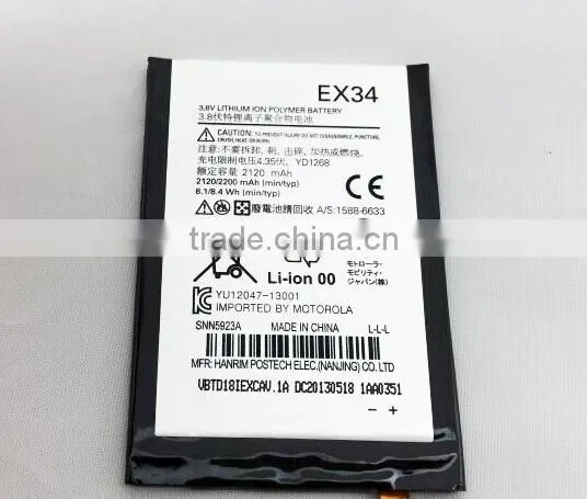 100% genuine Internal Battery EX34 for Motorola XT1058