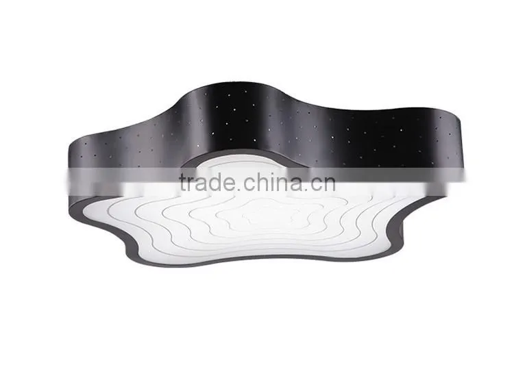 2015 New Arrival 230C Led Ceiling Lamp White/Black Star Shaped Ceiling Lamp