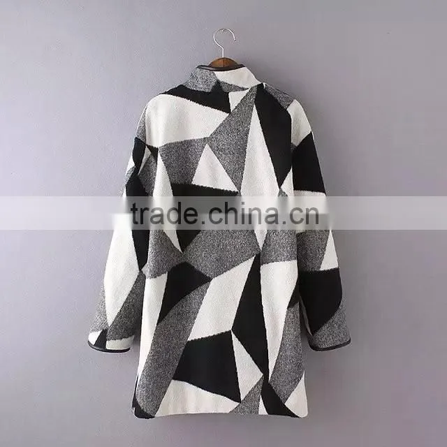 wholesale clothing one button floral print coat