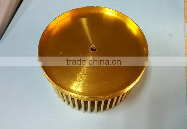 Copper anodizing cold forging heatsink for high power LED light