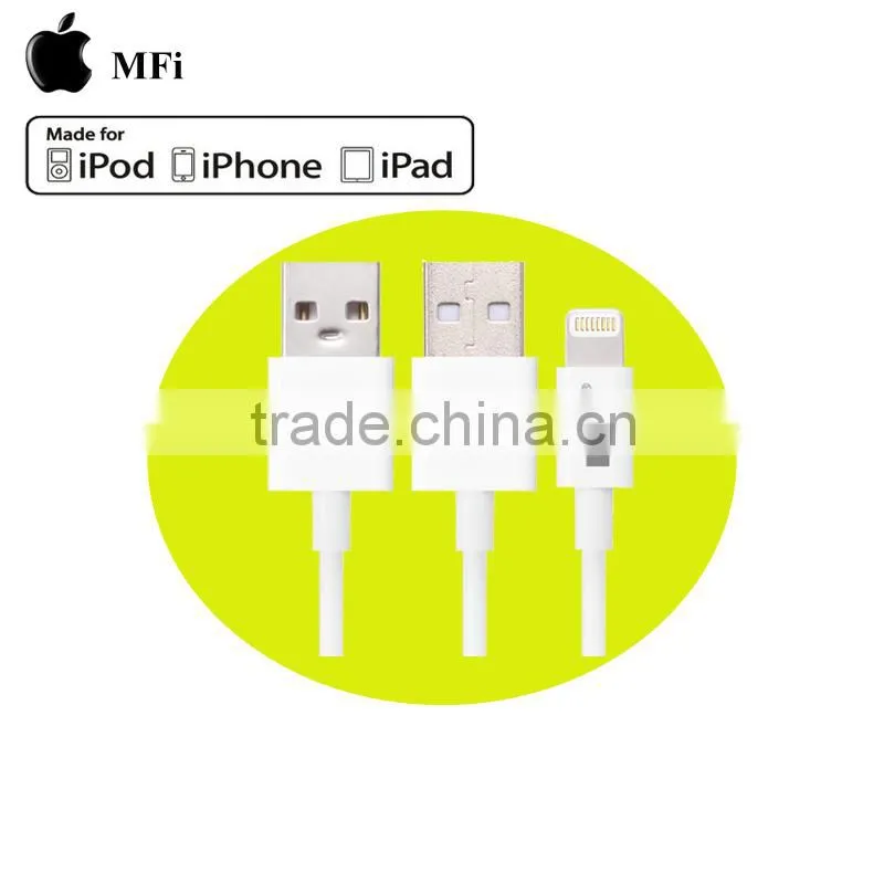 1m black mfi approved 8pin to usb cable