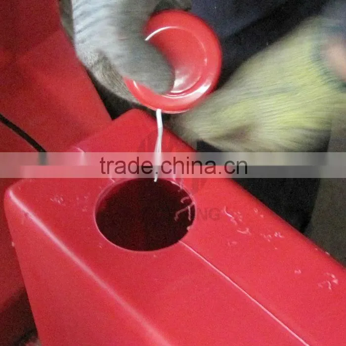 Black and yellow plastic safety barriers