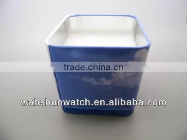 Square watch tin container/Square watch tin box/Square watch tin can