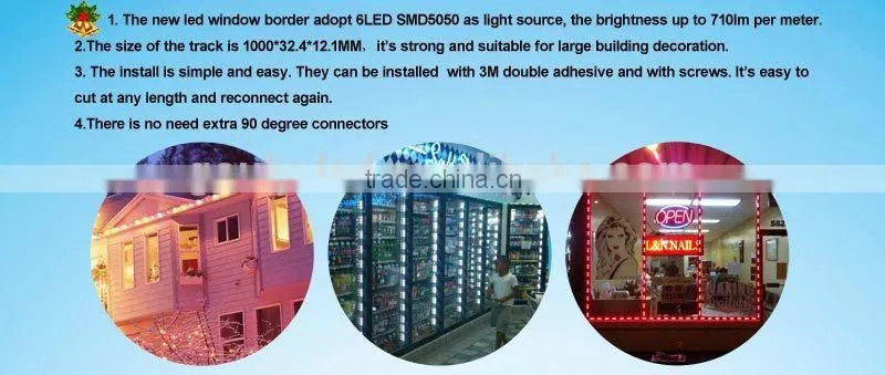 LED module track light for door and window